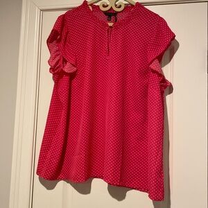 Net hot pink polka dot 3x